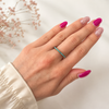 Anillo Cintillo Turquesa - Enchape de Oro 18k
