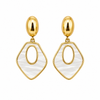 Aros Nácar Aurelia - Enchape de Oro 18k