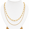 Cadena Doble Éclat - Enchape de Oro 18k