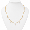 Collar Perlas Colgantes - Enchape de Oro 18k
