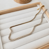 Cadena Tennis - Enchape de Oro 18k