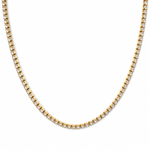 Cadena Tennis - Enchape de Oro 18k