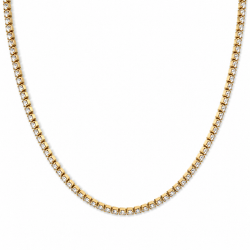 Cadena Tennis - Enchape de Oro 18k