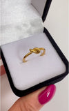 Anillo Nudo Eterno - Ajustable - Enchape de Oro 18k