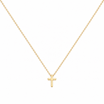 Collar Cruz Minimalista - Enchape de Oro 18k