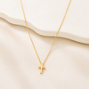 Collar Cruz Minimalista - Enchape de Oro 18k