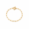 Pulsera Eslabón Timón - Enchape de Oro 18k