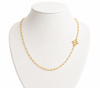 Collar Eslabón Timón - Enchape de Oro 18k