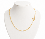 Collar Eslabón Timón - Enchape de Oro 18k