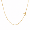 Collar Eslabón Timón - Enchape de Oro 18k