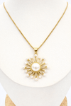 Collar Sol Perlado – Baño Oro 18K