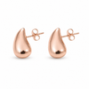 Aros gota - Enchape Oro Rosa 18k