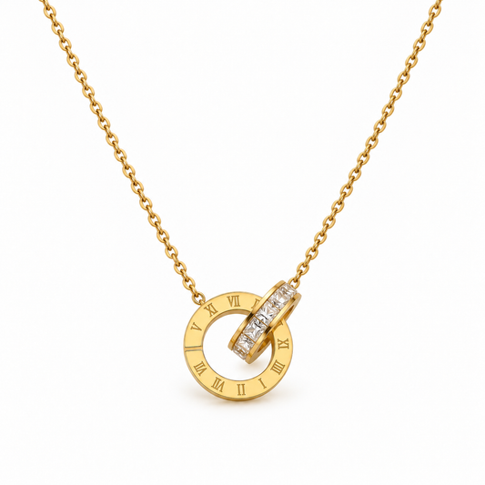 Collar Aro Romano Brillante - Enchape de Oro 18k