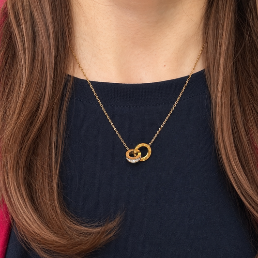 Collar Aro Romano Brillante - Enchape de Oro 18k