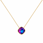 Collar Cristal Aurora - Enchape de Oro 18k