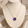 Collar Cristal Aurora - Enchape de Oro 18k