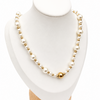 Collar Perlas y Esferas Gold - Enchape de Oro 18k