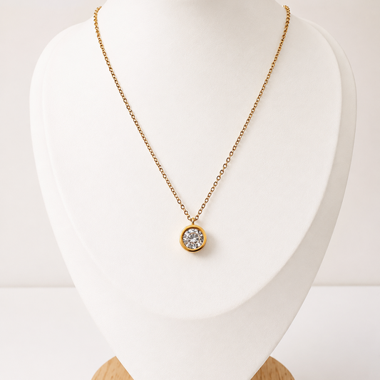 Collar Punto de Luz - Enchape de Oro 18k