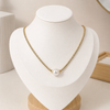 Collar Tennis Perla Imperial - Enchape de Oro 18k