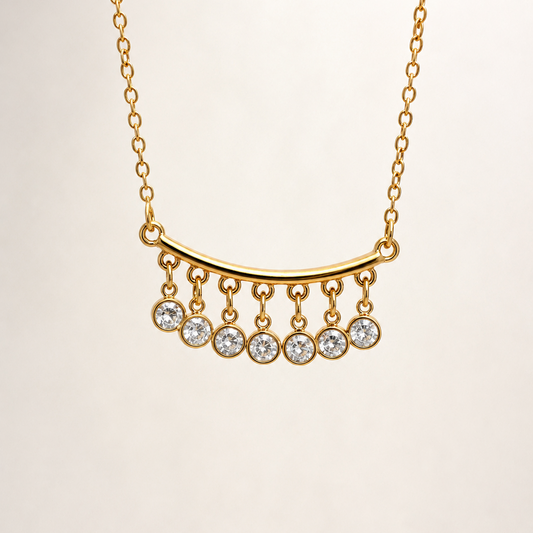Collar de Brillos - Enchape de Oro Premium 18k