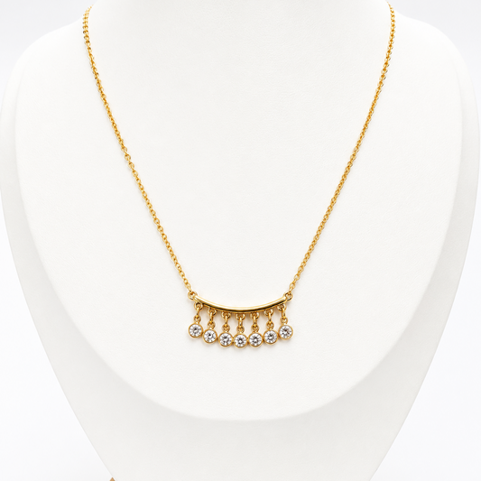 Collar de Brillos - Enchape de Oro Premium 18k