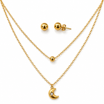 Conjunto Luna Celestial - Enchape de Oro 18k