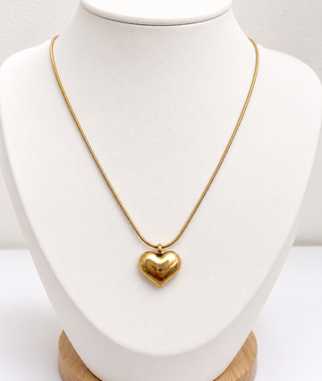 Collar Corazón Aura - Enchape de Oro 18k