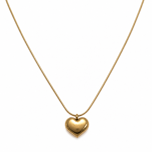 Collar Corazón Aura - Enchape de Oro 18k