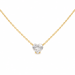 Collar Cristal Corazón Lumière - Enchape de Oro 18k