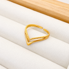 Anillo en V - Ajustable - Enchape de Oro 18k