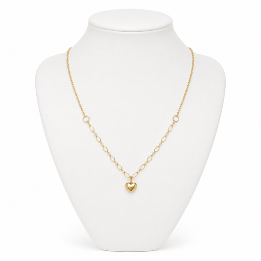 Collar Corazón Delicado - Enchape de Oro 18k
