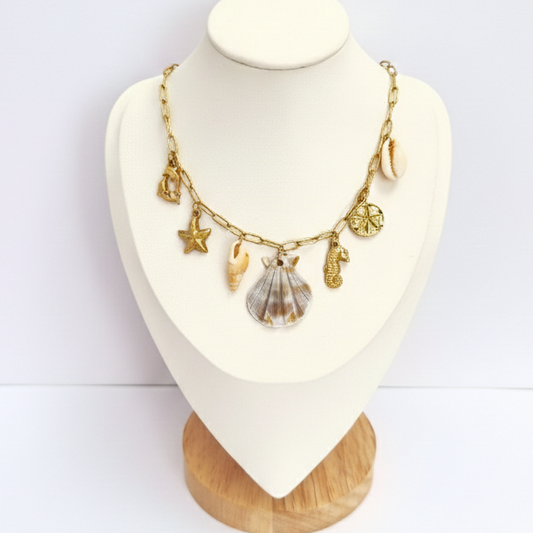 Collar Tesoros del Mar Oro - 50cm