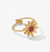 Anillo Flor 🌺 - Enchape de Oro 18k- Ajustable