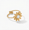 Anillo Flor 🌺 - Enchape de Oro 18k- Ajustable