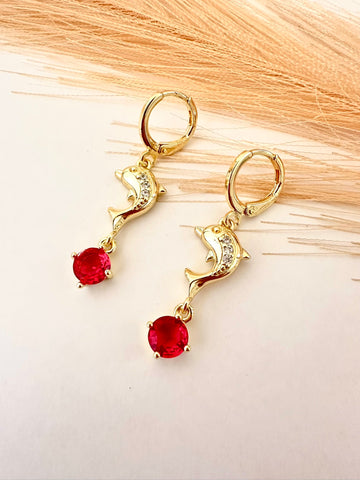 Pendientes de delfines