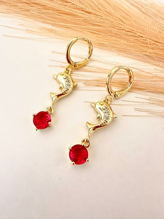 Pendientes de delfines