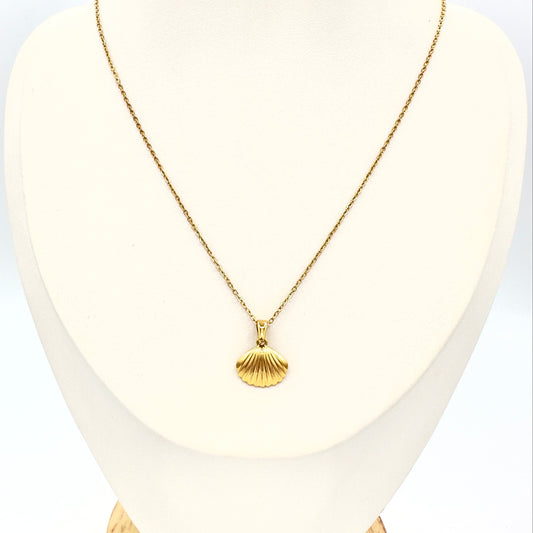 Collar Concha Marina – Enchape Oro 18K