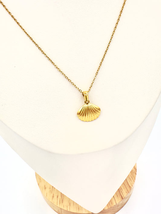 Collar Concha Marina – Enchape Oro 18K