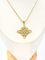 Collar Amuleto Protector Radiante – Baño Oro 18K