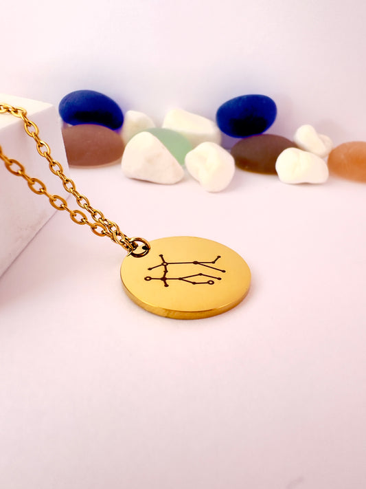 Collar constelación Géminis