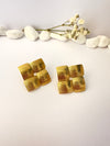 Aros Cuadrados  Vintage - Gold