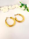 Argollas Chunky 3cm - Enchape de Oro 18k
