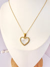 Collar Corazón con Brillos