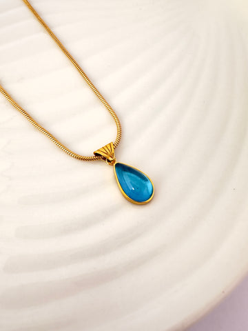 Collar Gota Turquesa