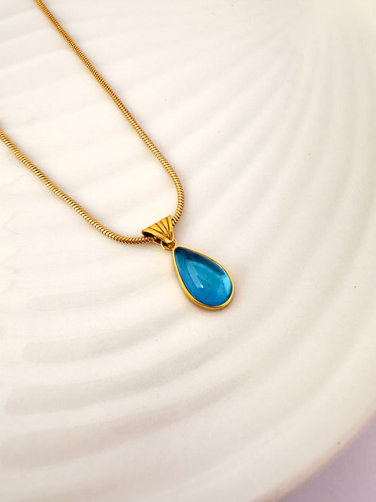 Collar Gota Turquesa