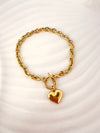 Pulsera Corazón Trend Oro - Enchape de Oro 18k