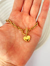 Pulsera Corazón Trend Oro - Enchape de Oro 18k