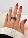 Anillo Black Wave🖤 - Ajustable - Enchape de Oro 18k
