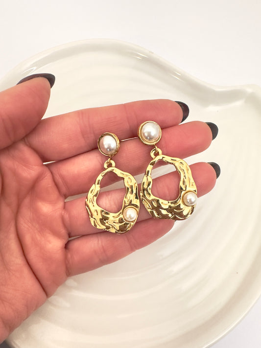 Aros Celine - Enchape de Oro 18k