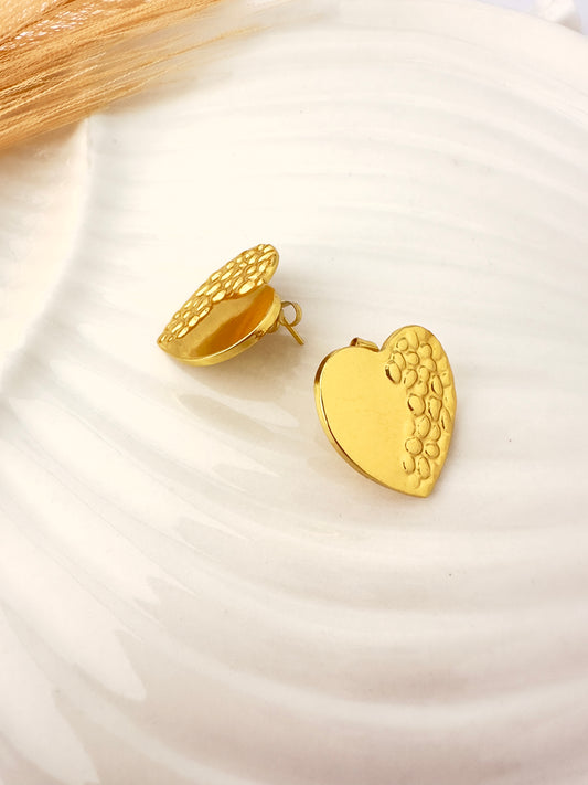 Pendientes Corazón Texturizado